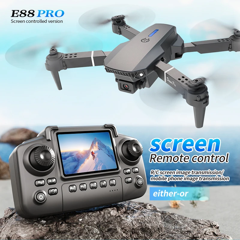 Professional E88 PRO Drone wit - Drone Camera 4K recension och pris